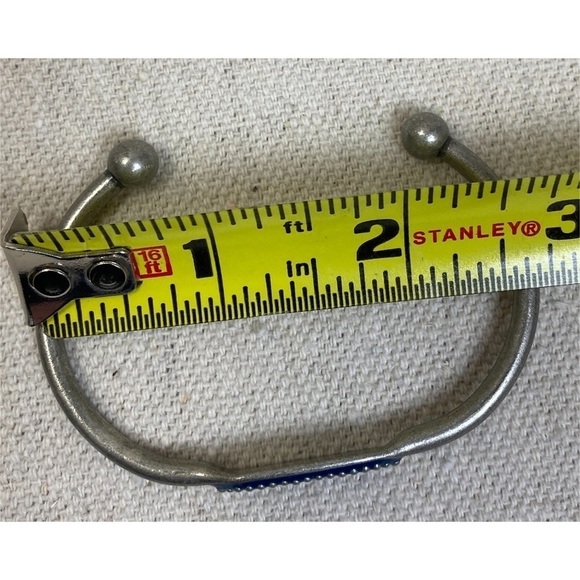 Jewel kade Silver Blue Enamel Cuff Bracelet - Picture 5 of 5